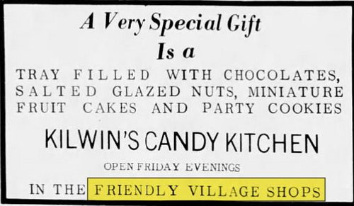 Friendly Village Shops - Dec 1966 Ad (newer photo)